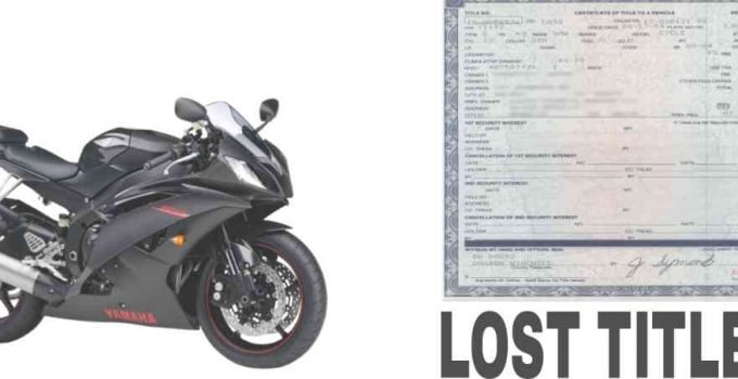 How to Get a Lost Title For a Motorcycle