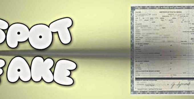 How to Spot a Fake Motorcycle Title