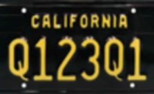 how to get black license plate in CA