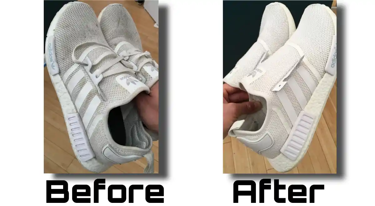 How to clean and return worn shoes